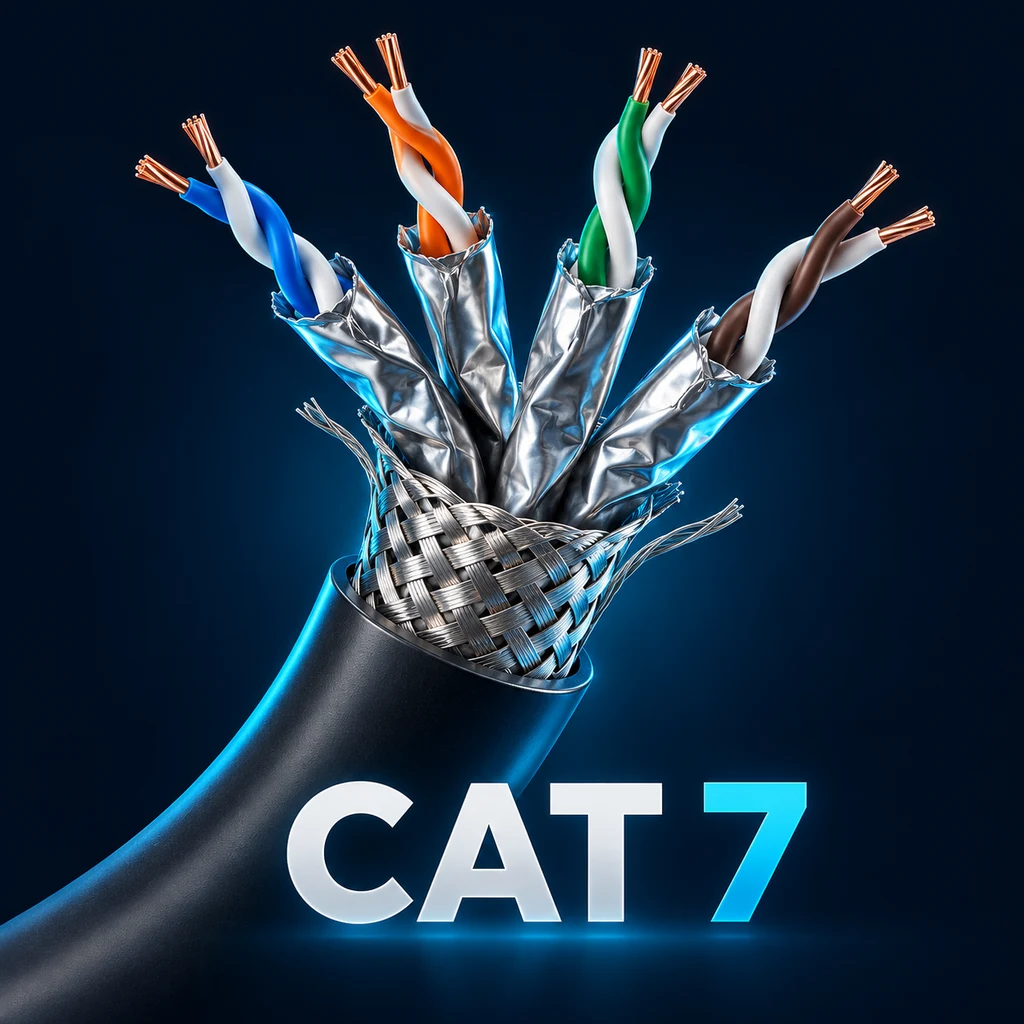 Cat7 Kablo Nedir? Cat6A Farkı ve RJ45 Karmaşası Görseli