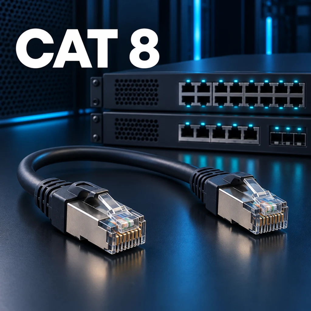 Cat8 Kablo Nedir? Hız, Mesafe ve Kullanım Sınırları Görseli